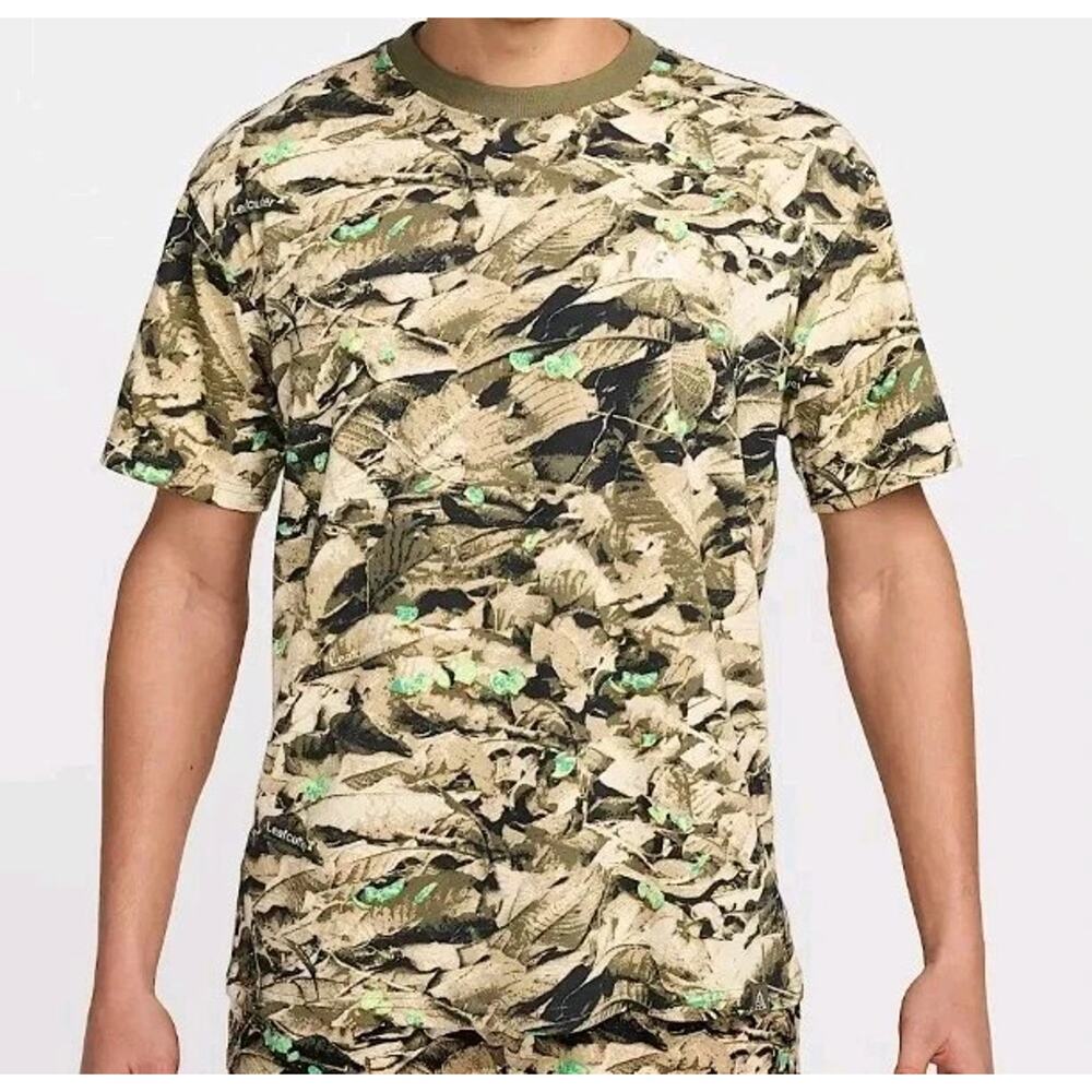 Nike ACG Dri-FIt Leafcutter T-Shirt Mens Size Medium (M) Olive‎ Green HJ0794-222